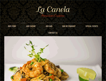 Tablet Screenshot of lacanelaperu.com